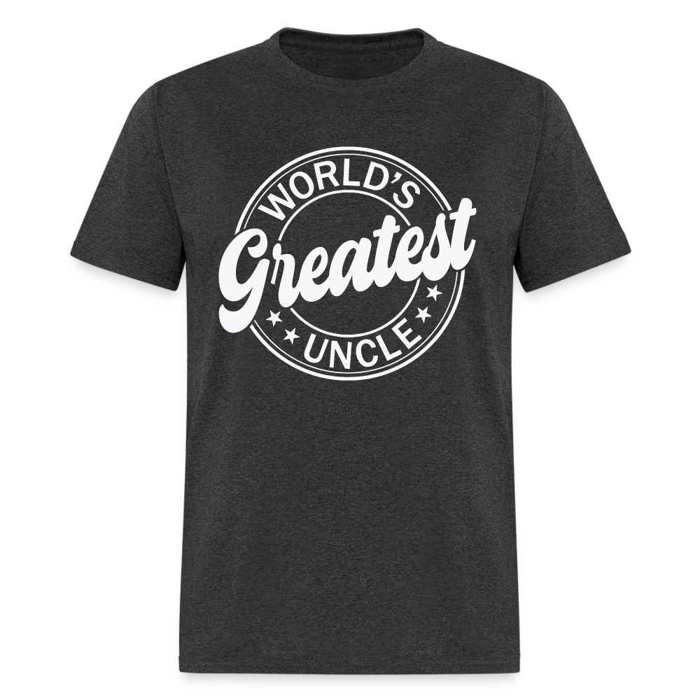 World's Greatest Uncle T-Shirt - heather black