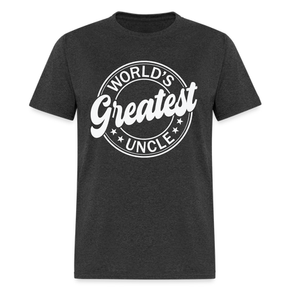 World's Greatest Uncle T-Shirt - heather black