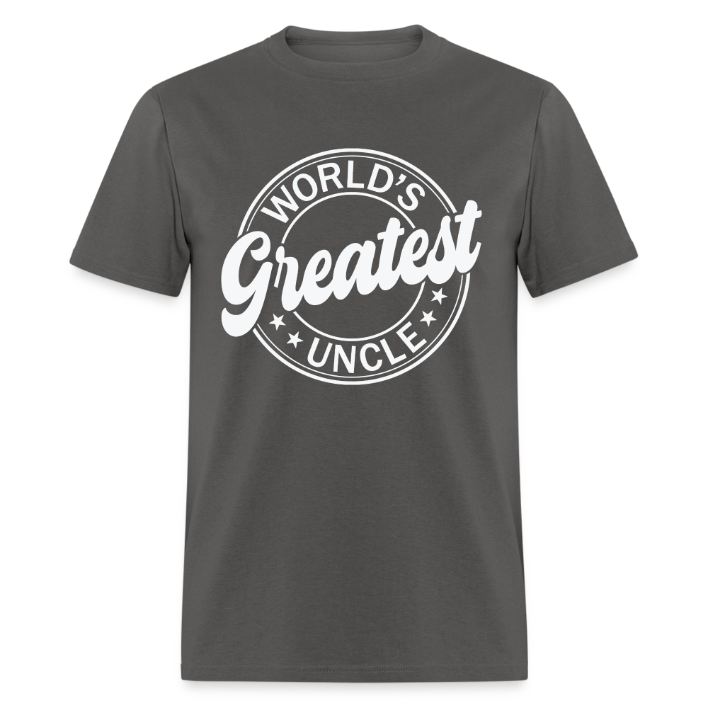 World's Greatest Uncle T-Shirt - charcoal