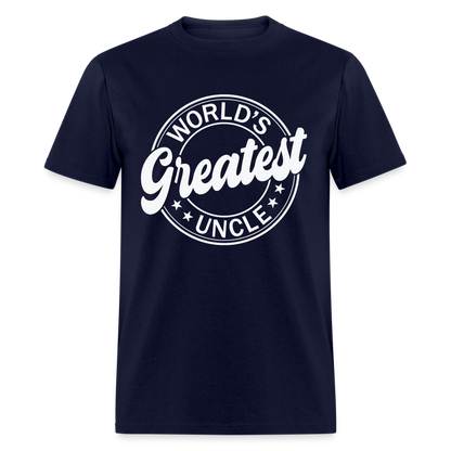 World's Greatest Uncle T-Shirt - navy