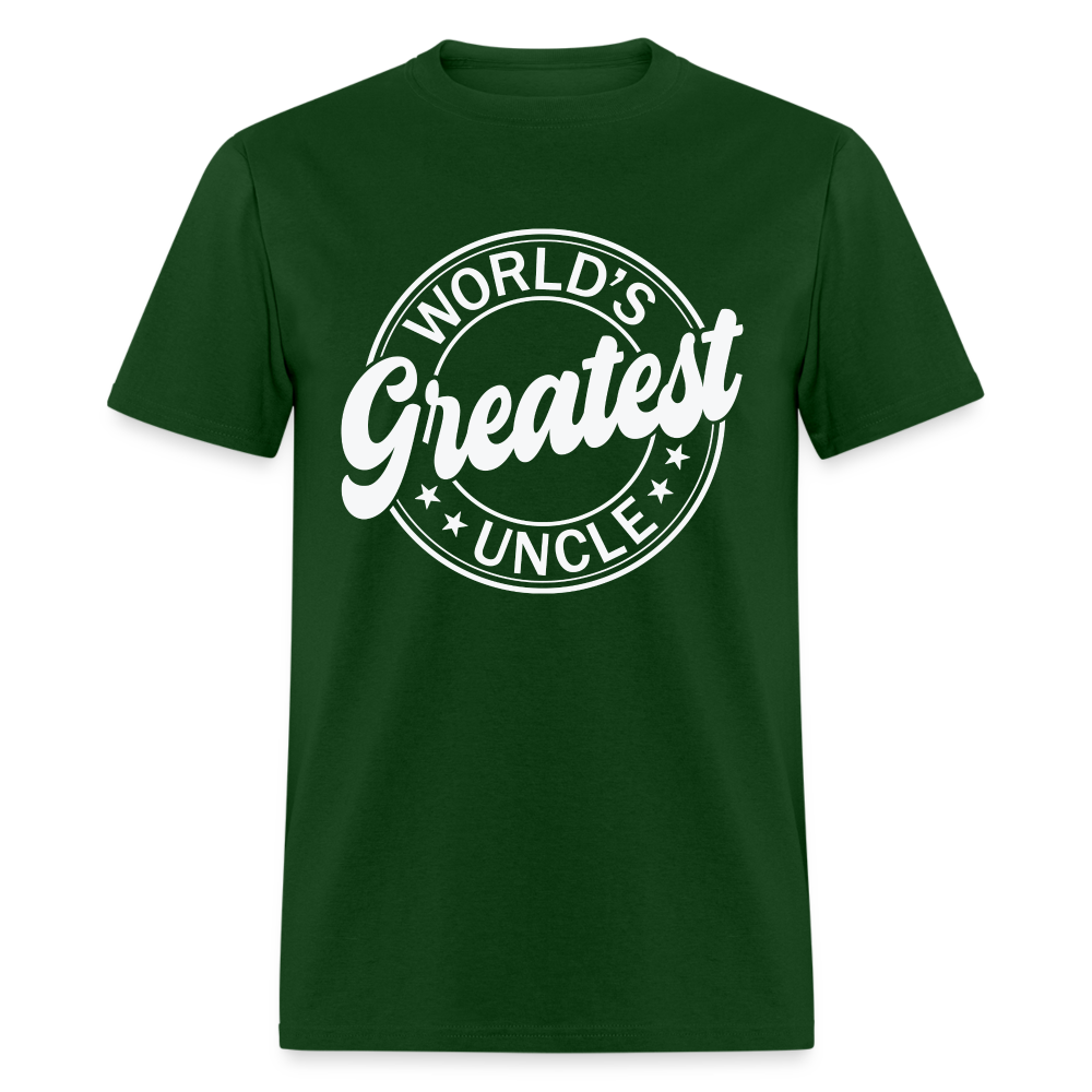 World's Greatest Uncle T-Shirt - forest green
