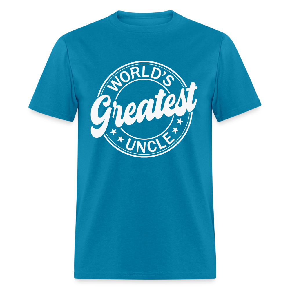 World's Greatest Uncle T-Shirt - turquoise