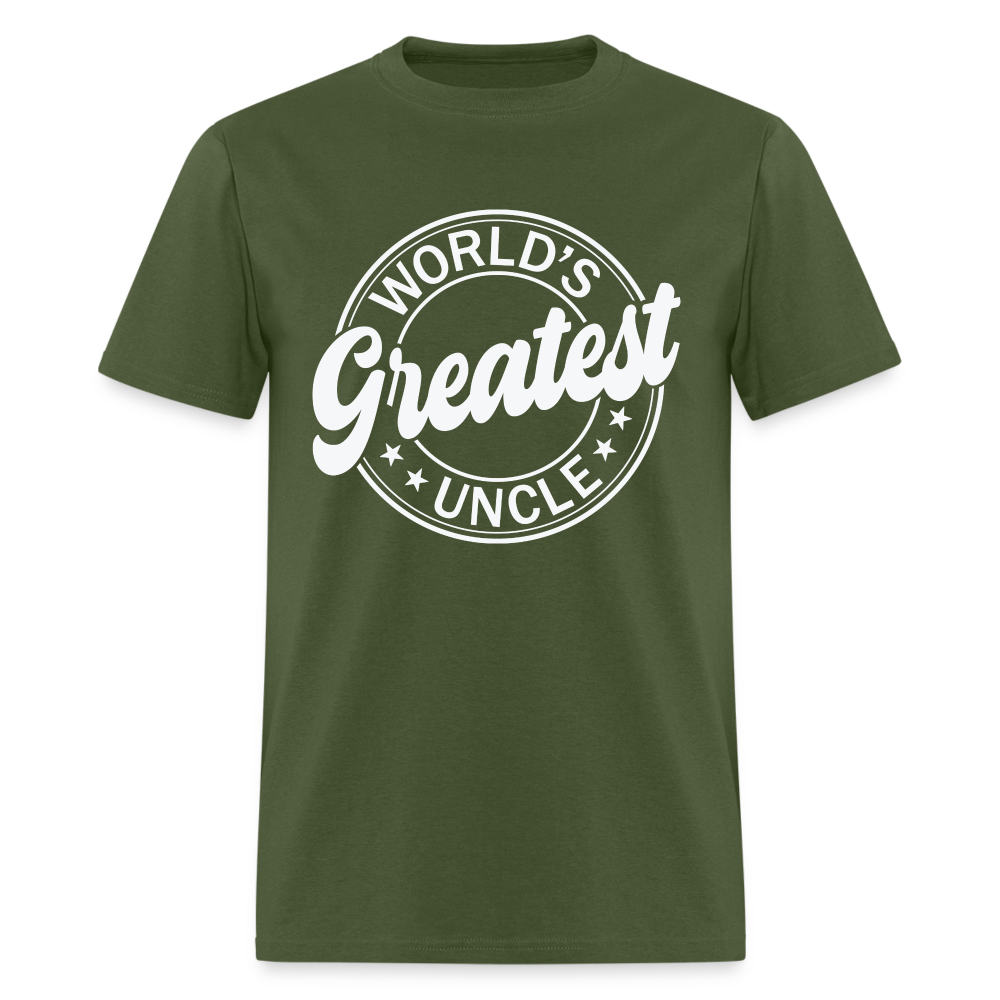 World's Greatest Uncle T-Shirt - military green