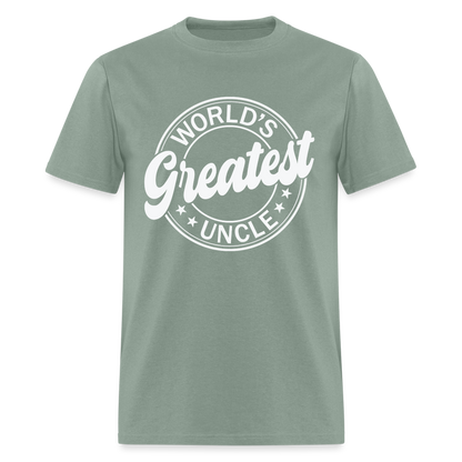 World's Greatest Uncle T-Shirt - sage