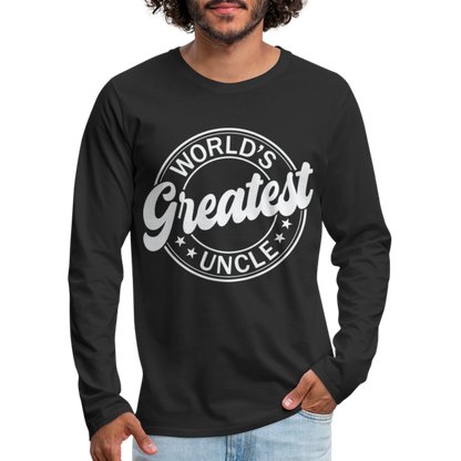 World's Greatest Uncle Premium Long Sleeve T-Shirt - black