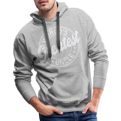 World's Greatest Uncle Hoodie - heather grey