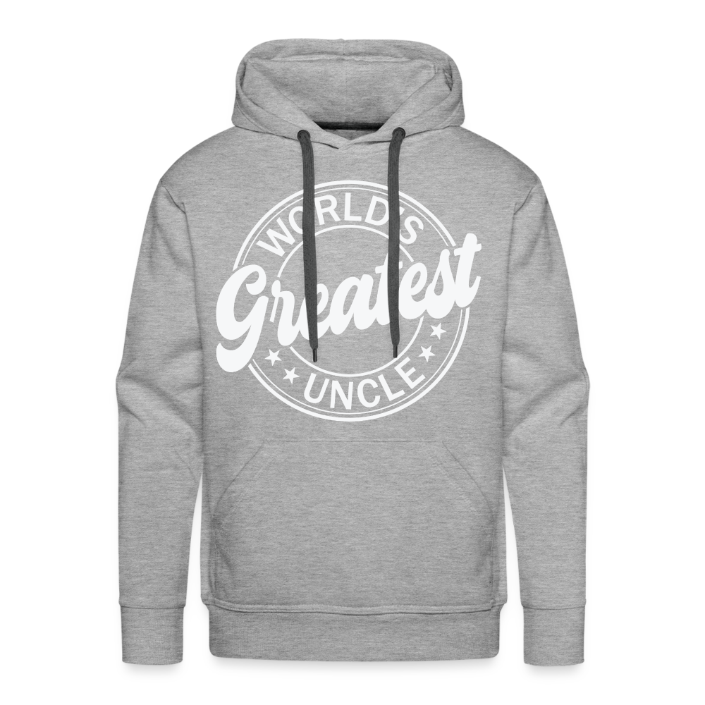 World's Greatest Uncle Hoodie - heather grey