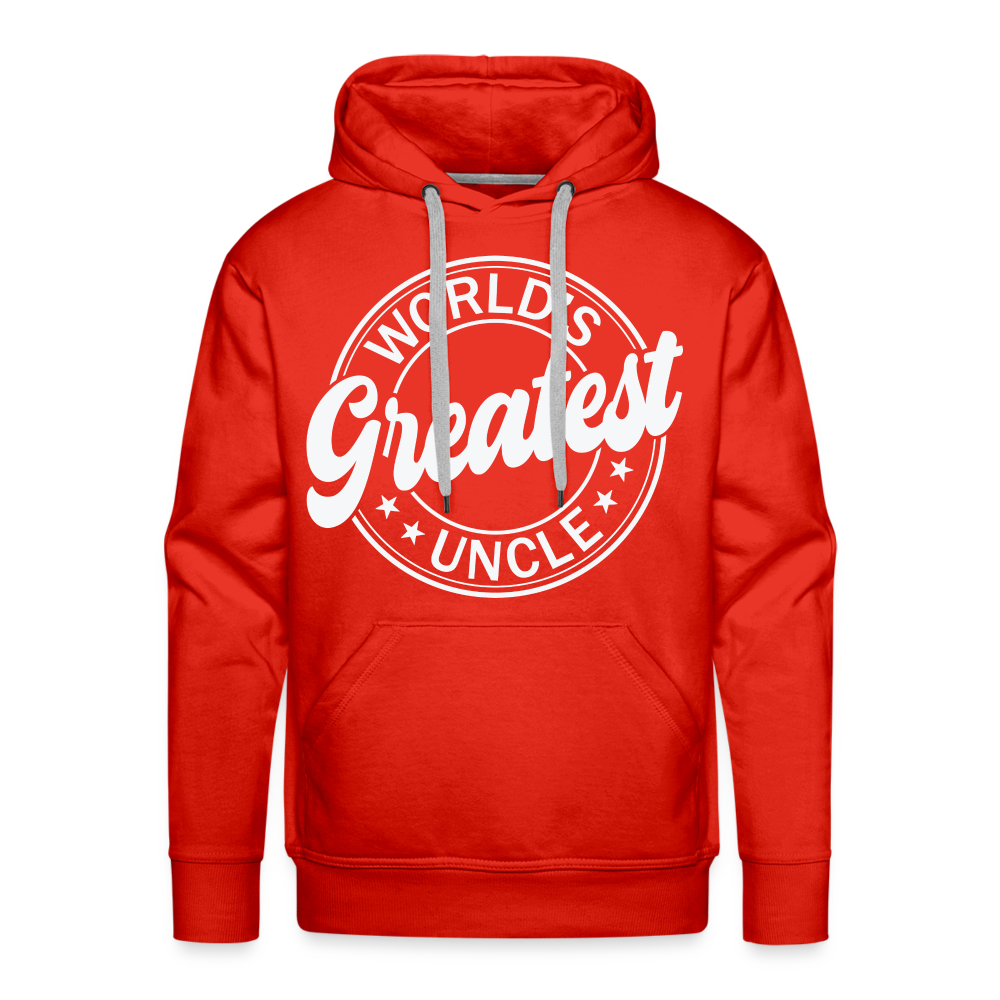 World's Greatest Uncle Hoodie - red