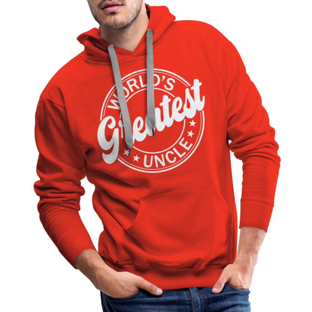 World's Greatest Uncle Hoodie - red