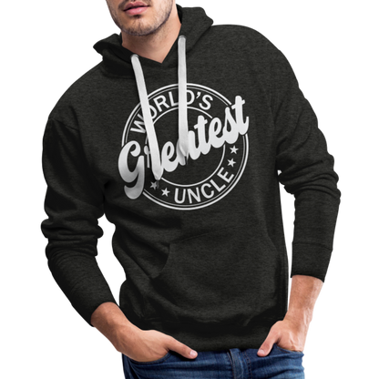 World's Greatest Uncle Hoodie - charcoal grey