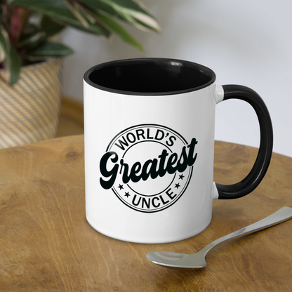 World's Greatest Uncle Coffee Mug - white/black