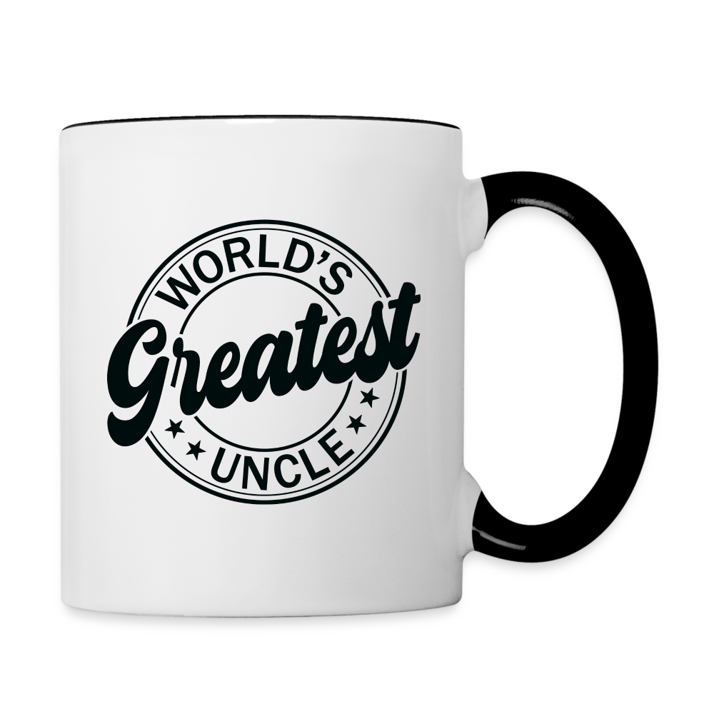 World's Greatest Uncle Coffee Mug - white/black