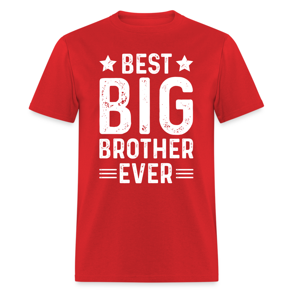 Best Big Brother Ever T-Shirt - red