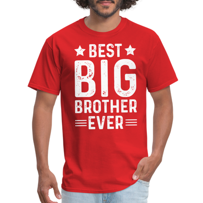 Best Big Brother Ever T-Shirt - red