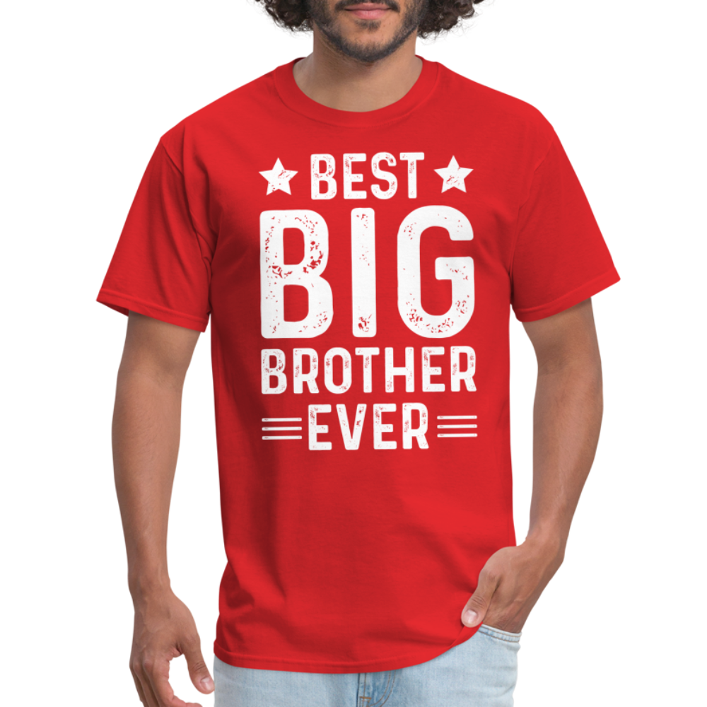 Best Big Brother Ever T-Shirt - red