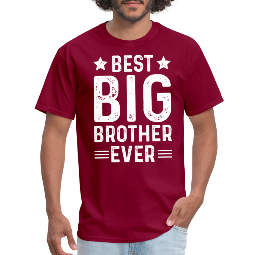 Best Big Brother Ever T-Shirt - burgundy
