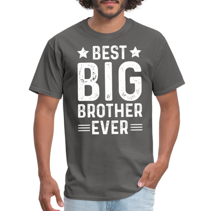 Best Big Brother Ever T-Shirt - charcoal