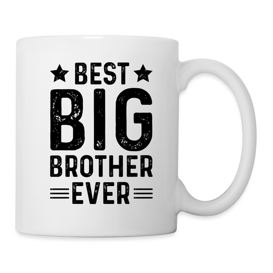 Best Big Brother Ever Coffee Mug - white