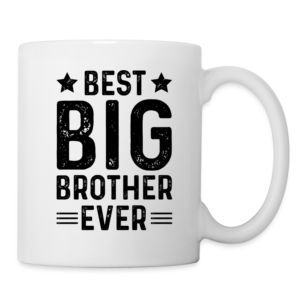 Best Big Brother Ever Coffee Mug - white