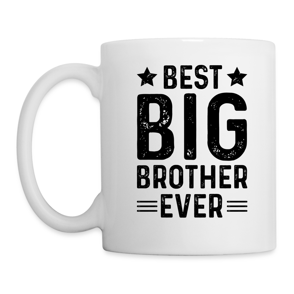 Best Big Brother Ever Coffee Mug - white