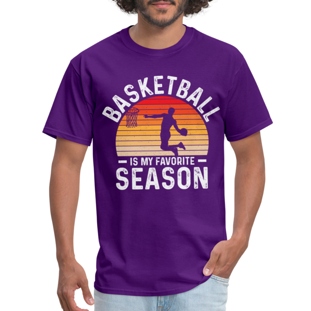 Basketball Is My Favorite Season T-Shirt - purple