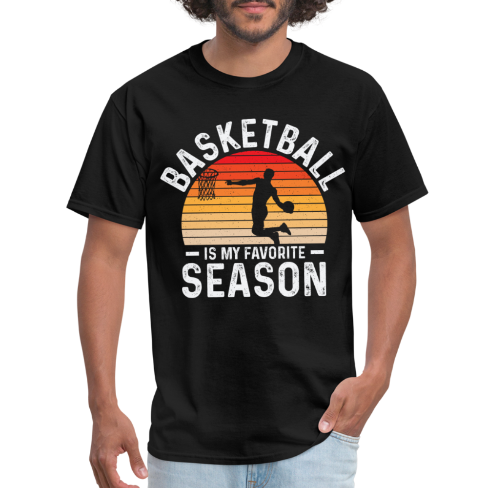 Basketball Is My Favorite Season T-Shirt - black