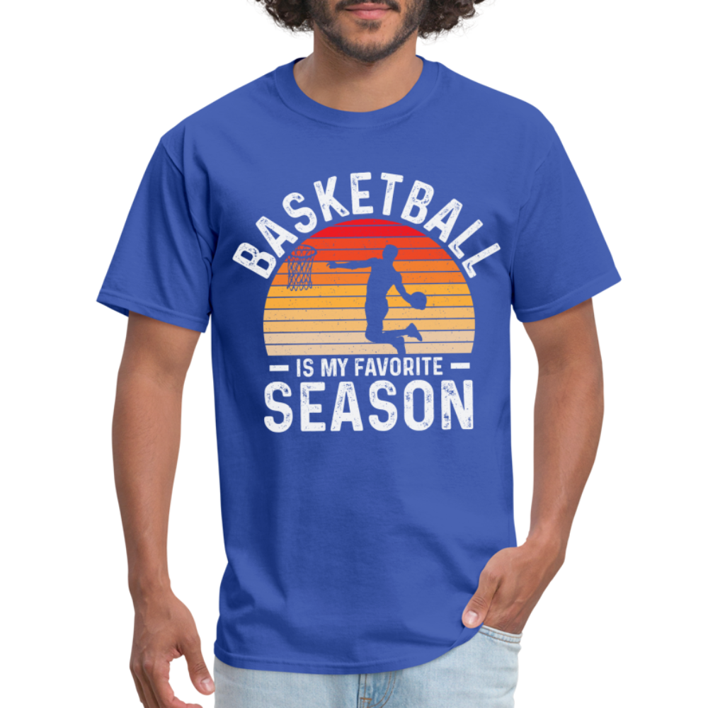 Basketball Is My Favorite Season T-Shirt - royal blue