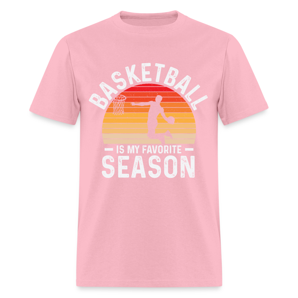 Basketball Is My Favorite Season T-Shirt - pink