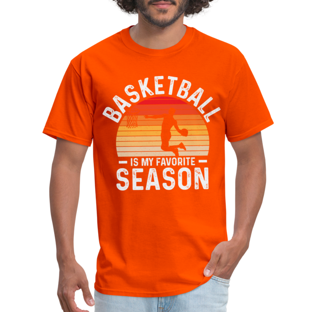 Basketball Is My Favorite Season T-Shirt - orange