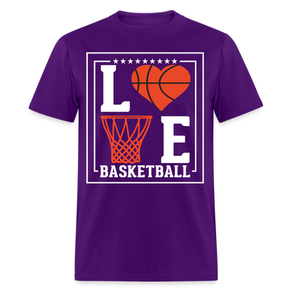 Love Basketball T-Shirt - purple
