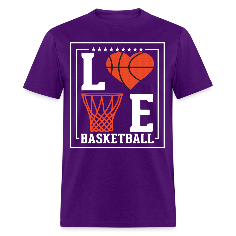 Love Basketball T-Shirt - purple