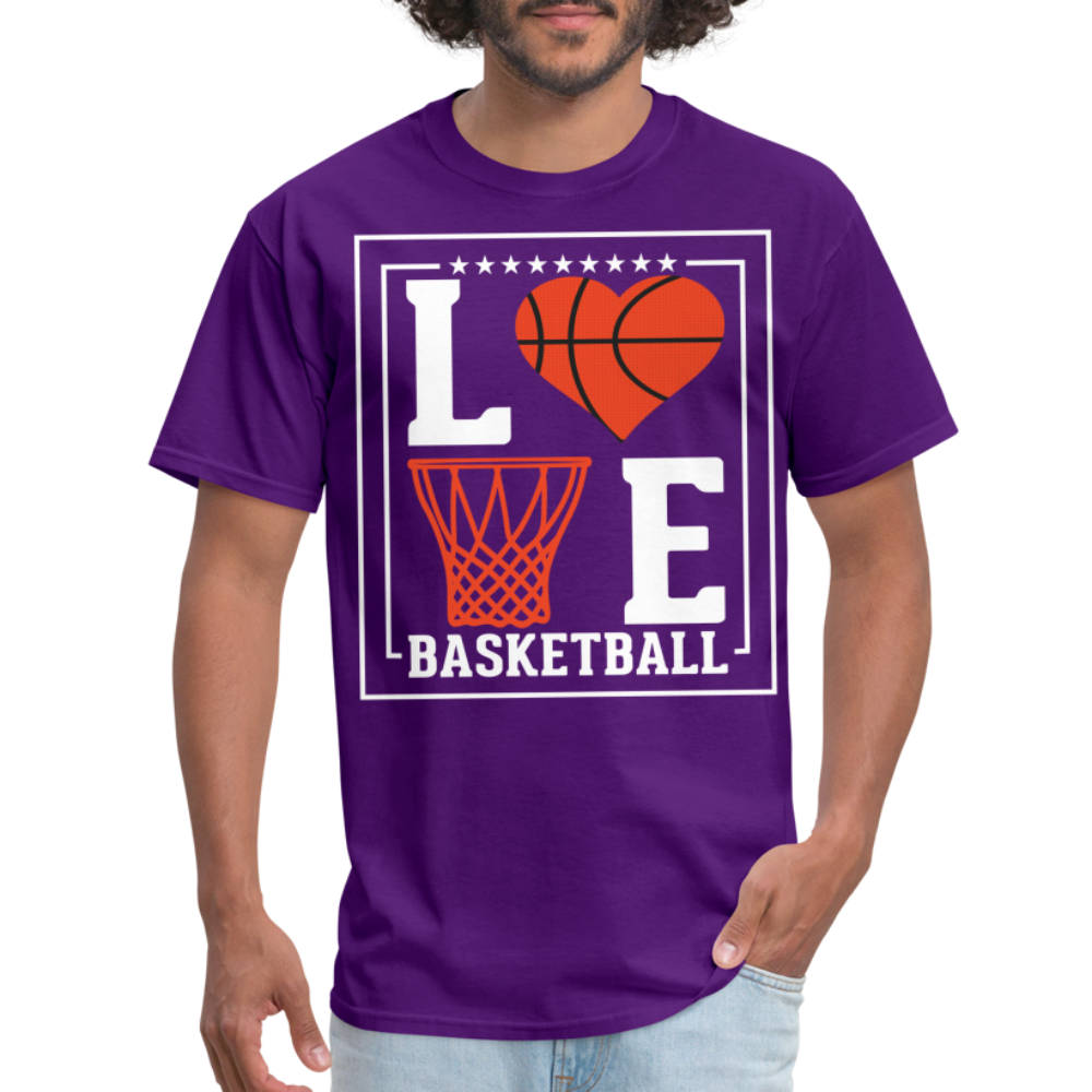 Love Basketball T-Shirt - purple