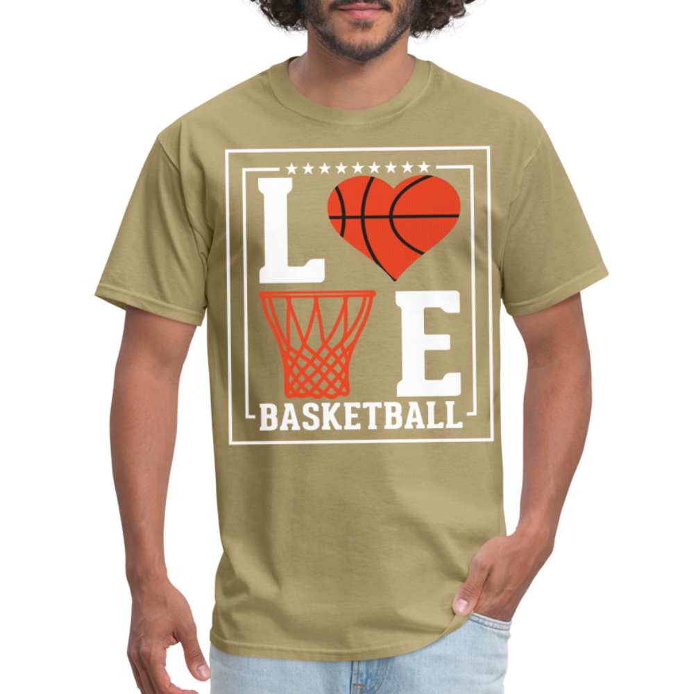 Love Basketball T-Shirt - khaki