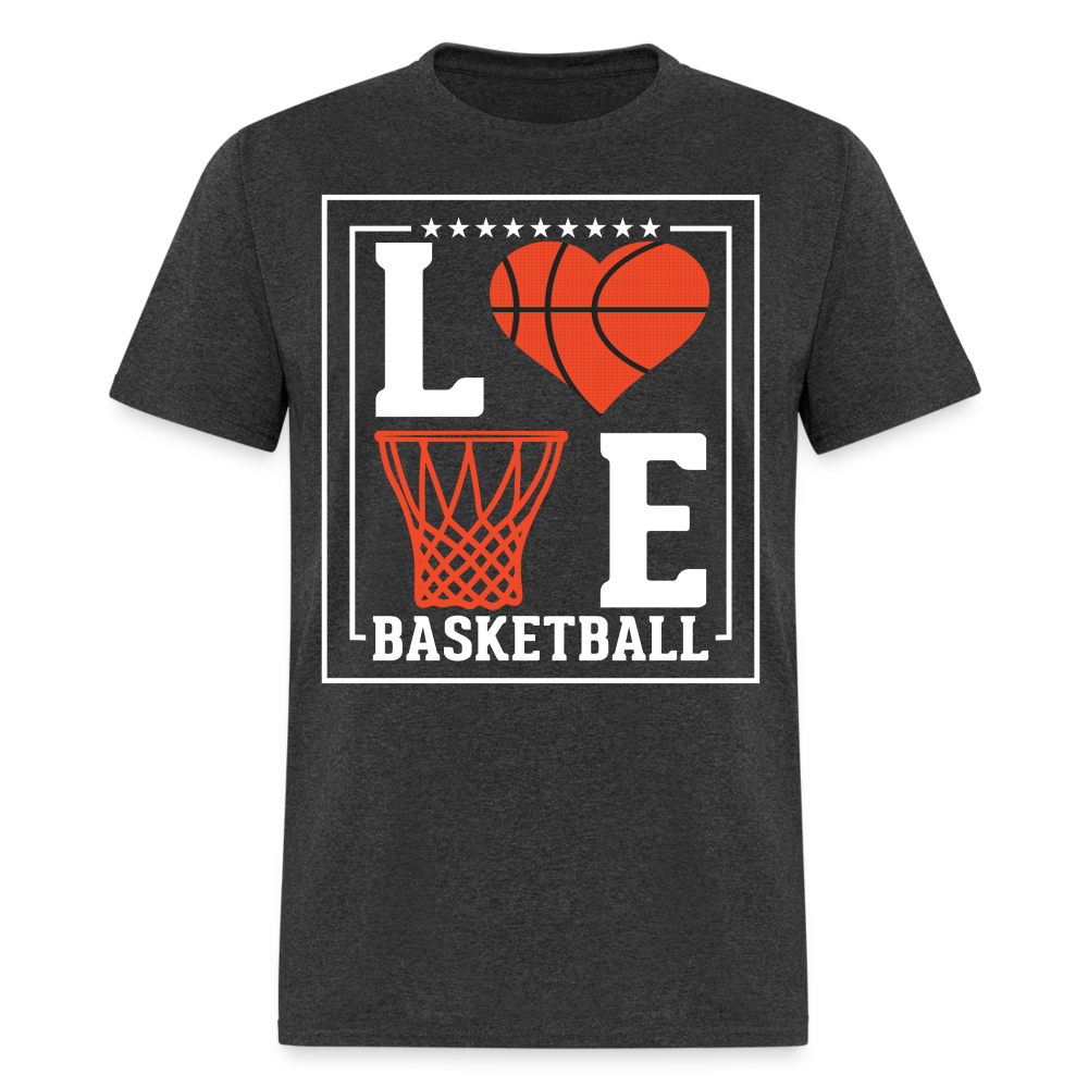Love Basketball T-Shirt - heather black