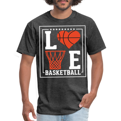 Love Basketball T-Shirt - heather black