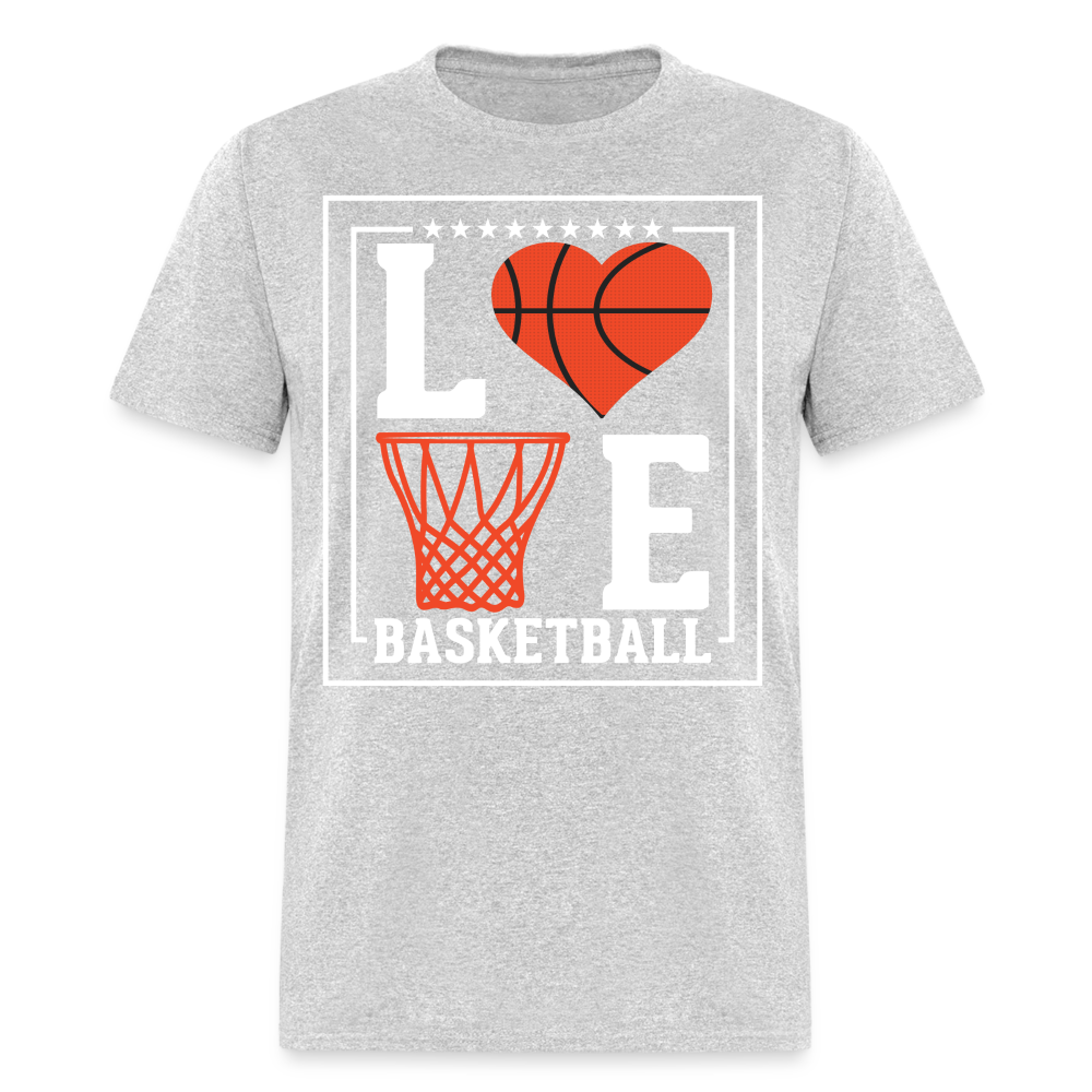 Love Basketball T-Shirt - heather gray