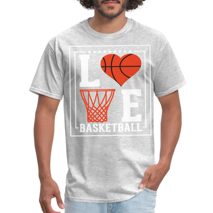 Love Basketball T-Shirt - heather gray