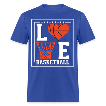Love Basketball T-Shirt - royal blue