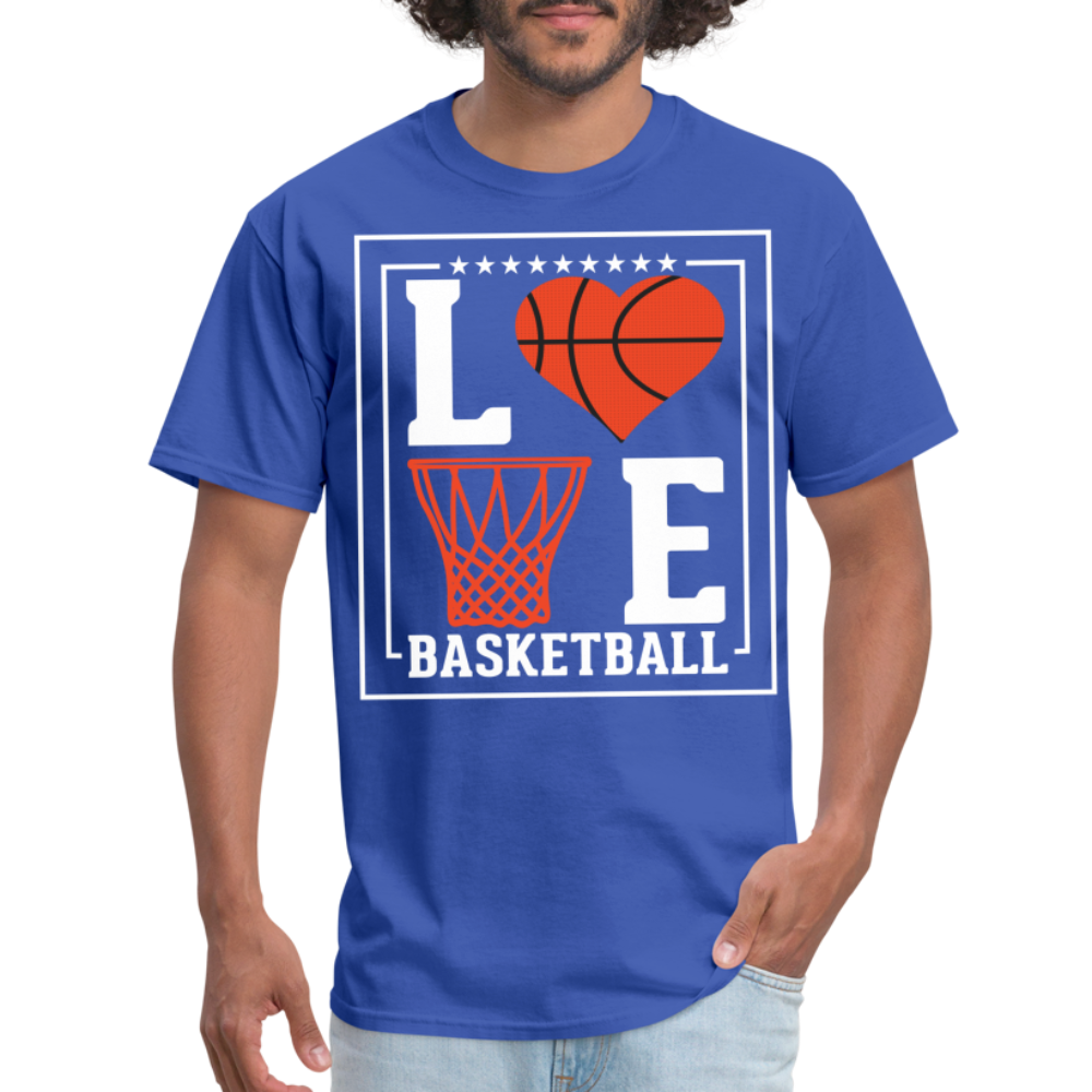 Love Basketball T-Shirt - royal blue
