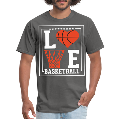 Love Basketball T-Shirt - charcoal