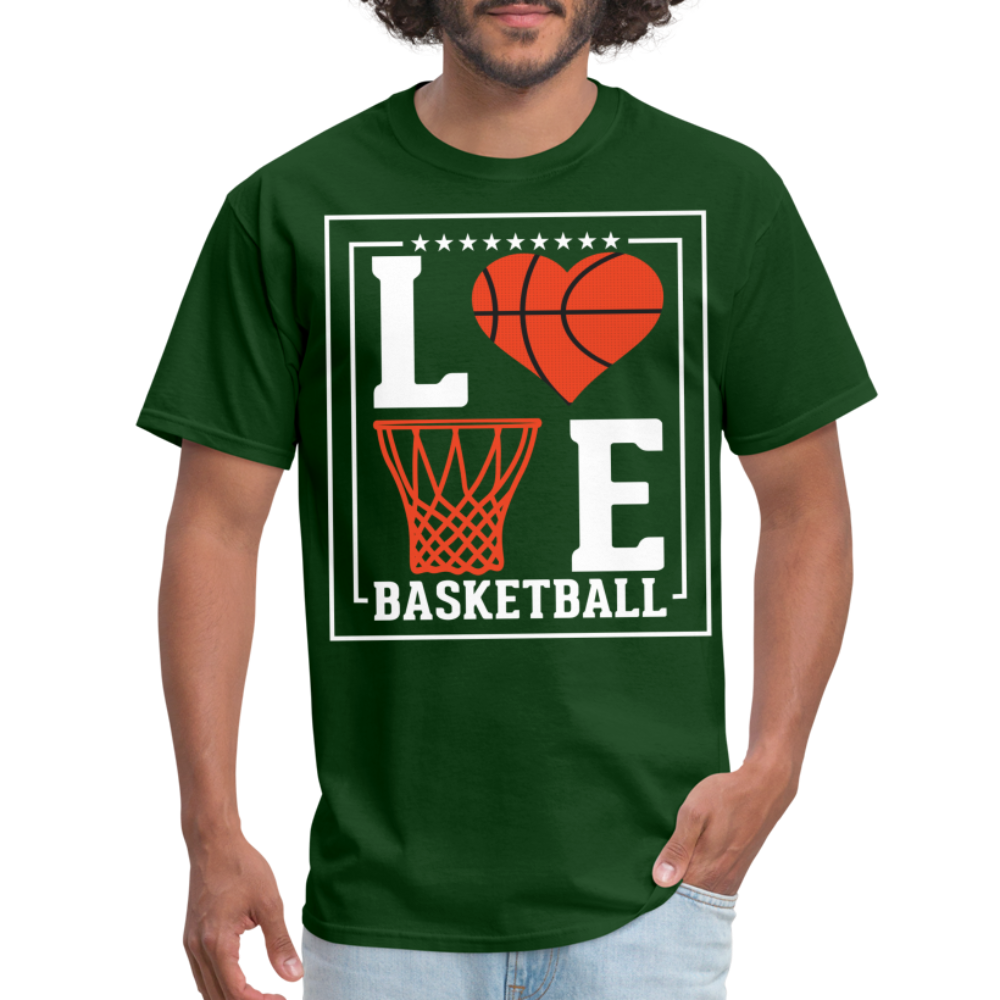 Love Basketball T-Shirt - forest green