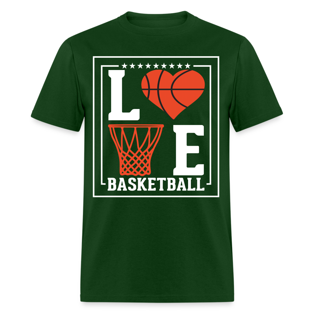 Love Basketball T-Shirt - forest green