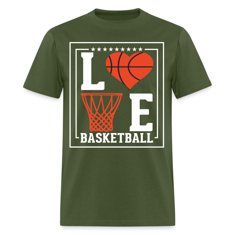 Love Basketball T-Shirt - military green