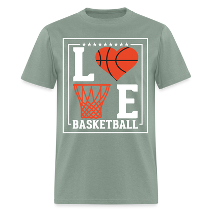 Love Basketball T-Shirt - sage