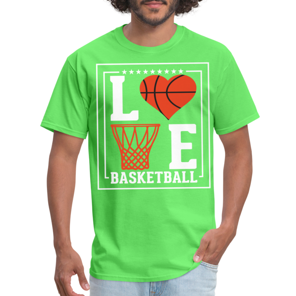 Love Basketball T-Shirt - kiwi