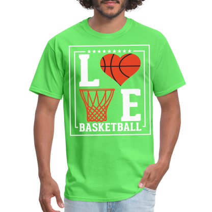 Love Basketball T-Shirt - kiwi
