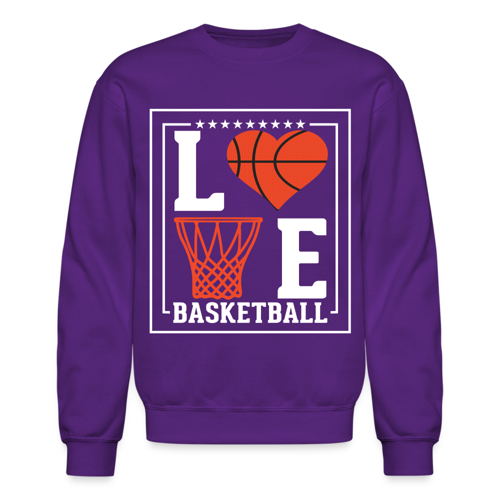 Love Basketball Sweatshirt - purple