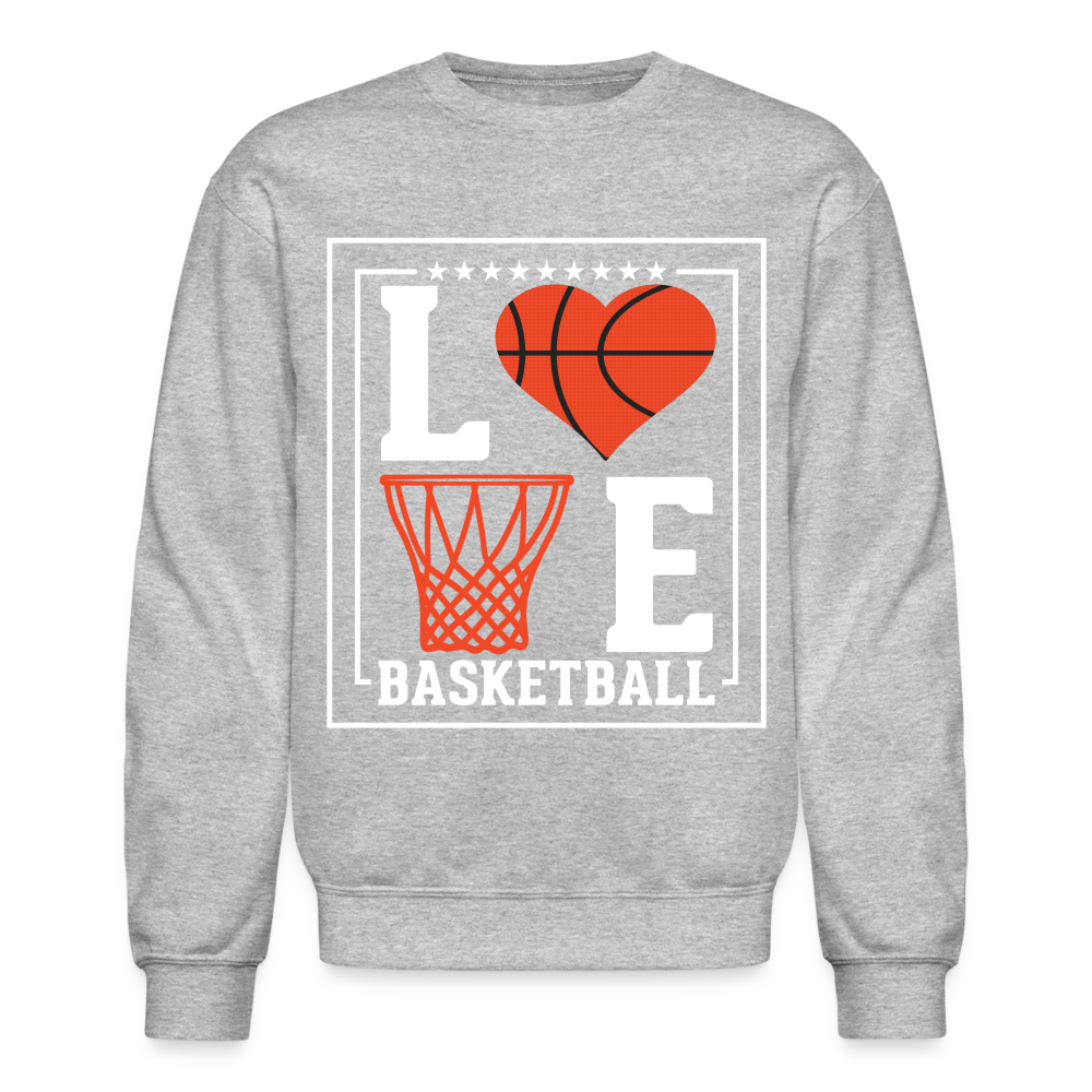 Love Basketball Sweatshirt - heather gray