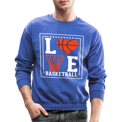 Love Basketball Sweatshirt - royal blue