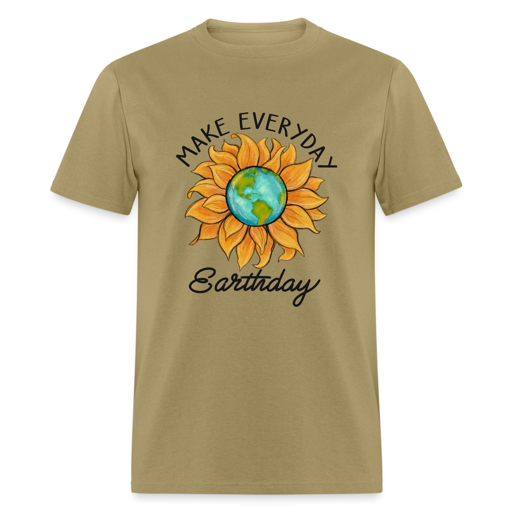 Make Everyday Earth Day T-Shirt - khaki